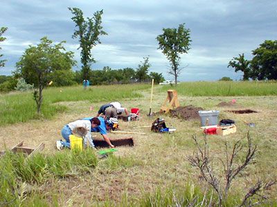 Beginning excavation